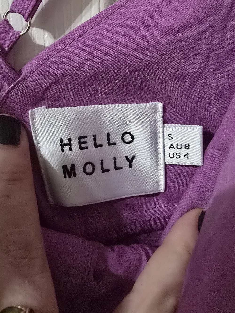 Hello Molly Value You Bustier Style Strappy Open Back Lavender Mini Dress, EUC! - Picture 12 of 13